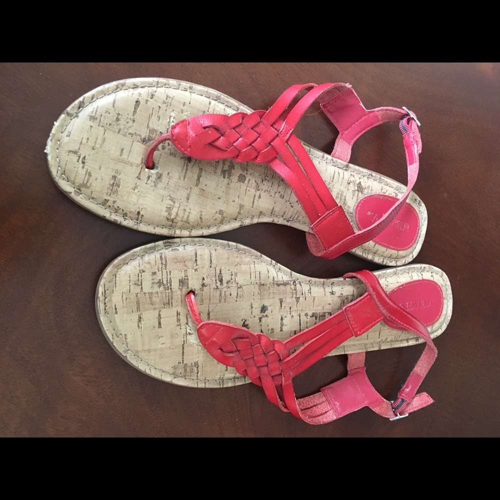 Braided thong sandals